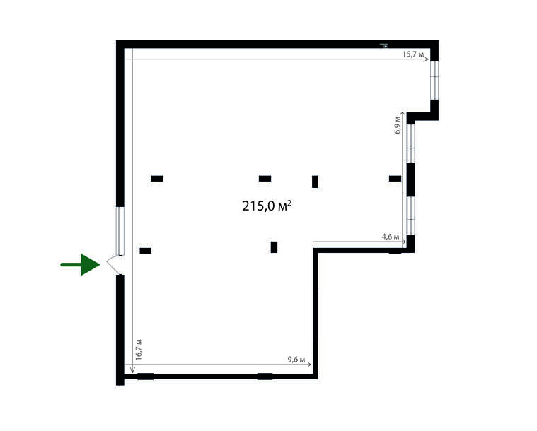 Комерційне приміщення 138.90 м² PLK 117 — PARKLAND, Ужгород планування