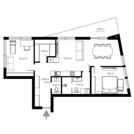 AC GRAND HILLS Apartment GH 2.27 planning