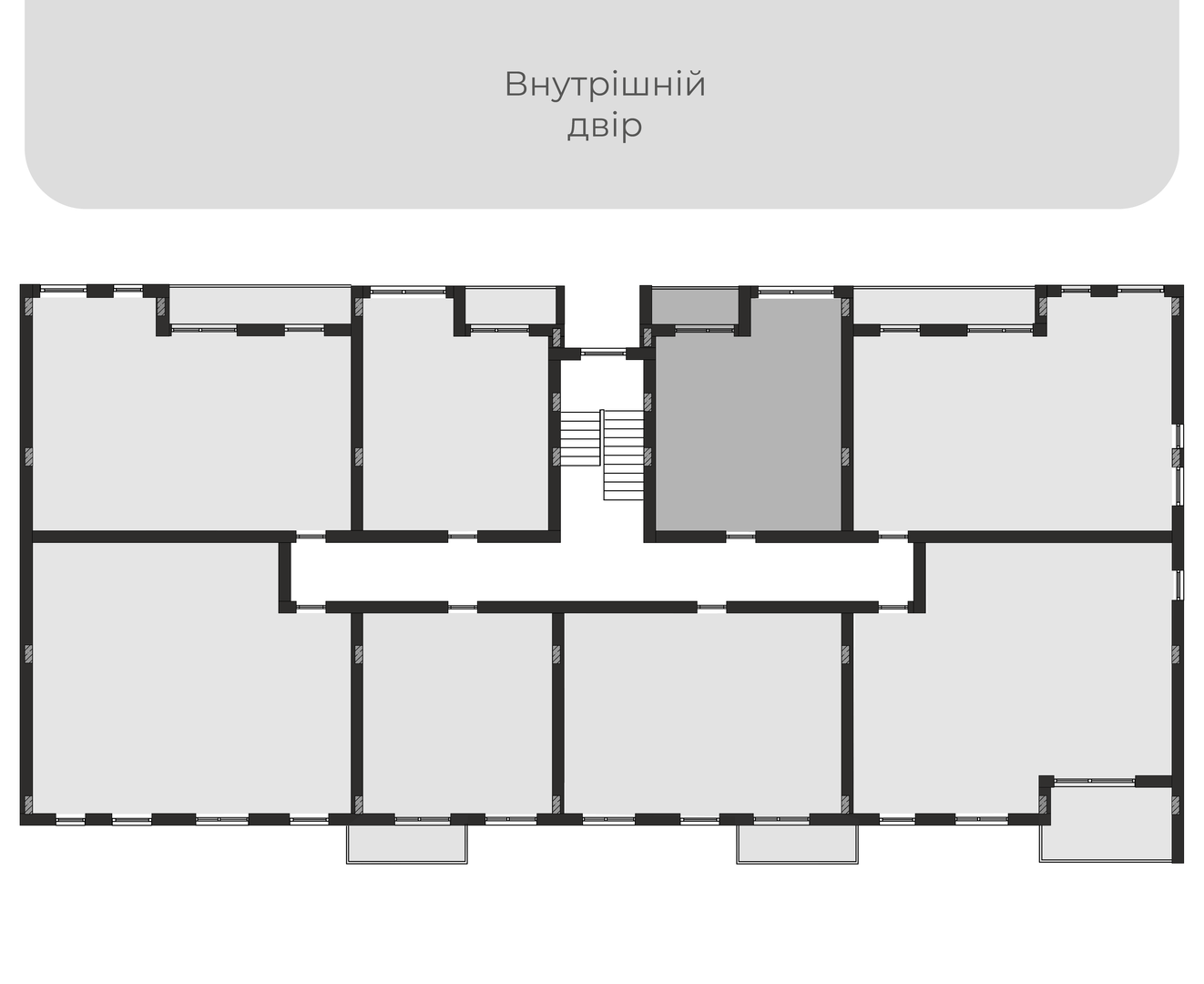 Buy 1-room apartment SWC 8.09 in SHERWOOD, Uzhhorod arrangement on the floor