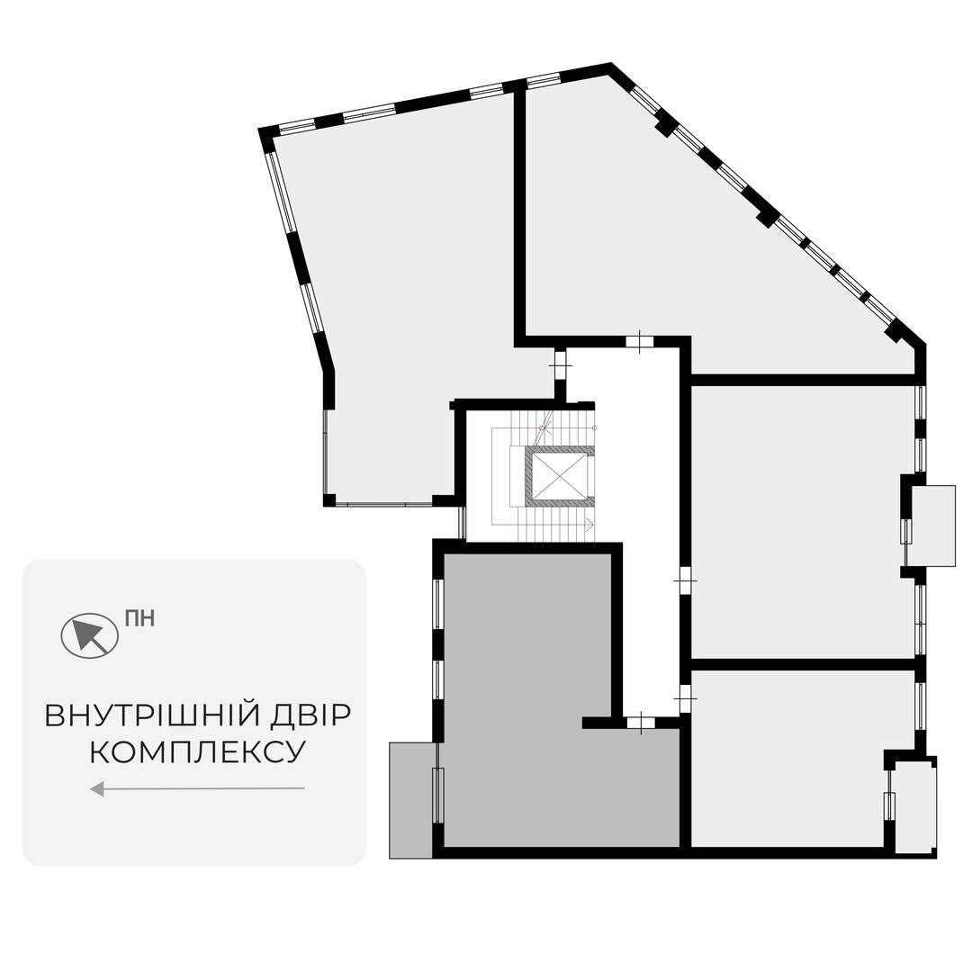 Buy 2-room apartment GH 2.21 in GRAND HILLS, Uzhhorod arrangement on the floor