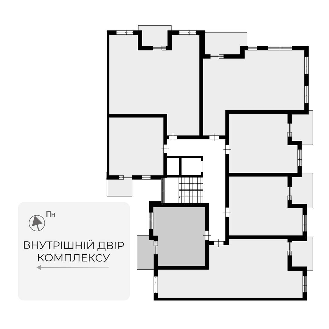 Купити 1-кімнатну квартиру DH 3.35 у DREAM HILLS, Ужгород розміщення на поверсі