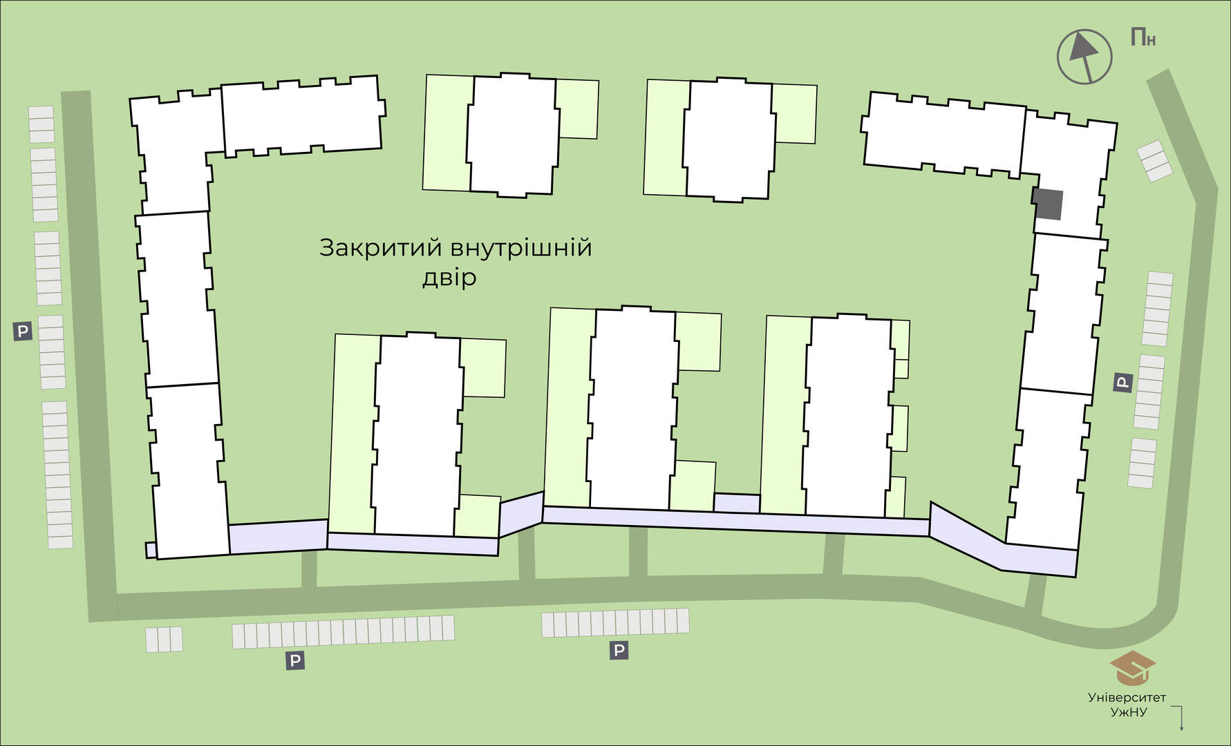Купити 1-кімнатну квартиру DH 3.35 у DREAM HILLS, Ужгород генплан