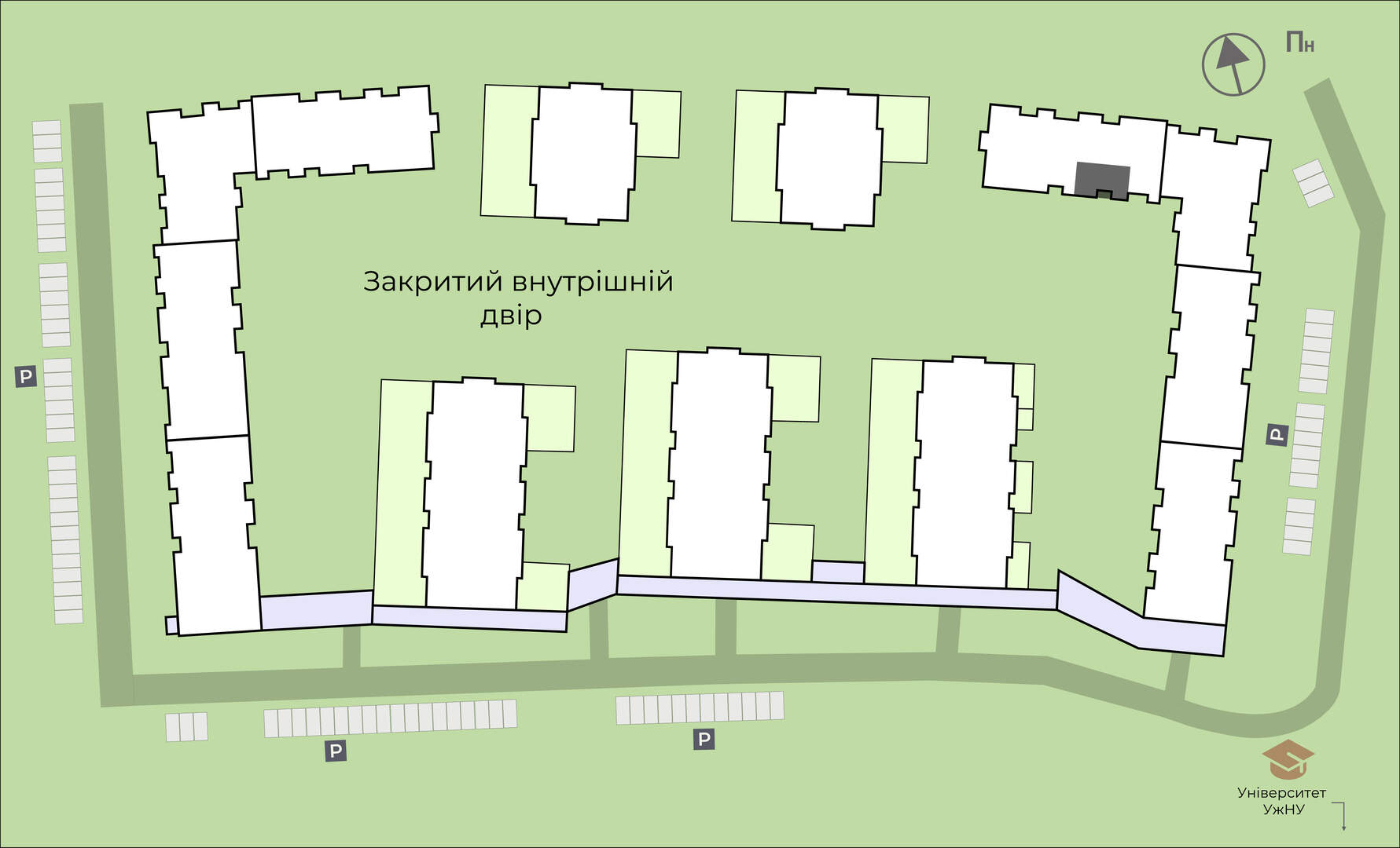 Buy 2-room apartment DH 4.16 in DREAM HILLS, Uzhhorod master plan