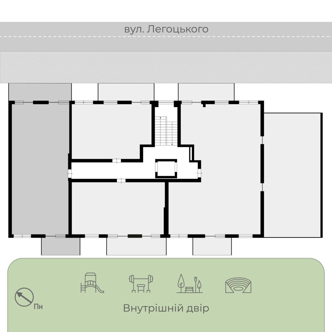 Квартира з ремонтом PL 8.58 — PARKLAND, Ужгород розміщення на поверсі