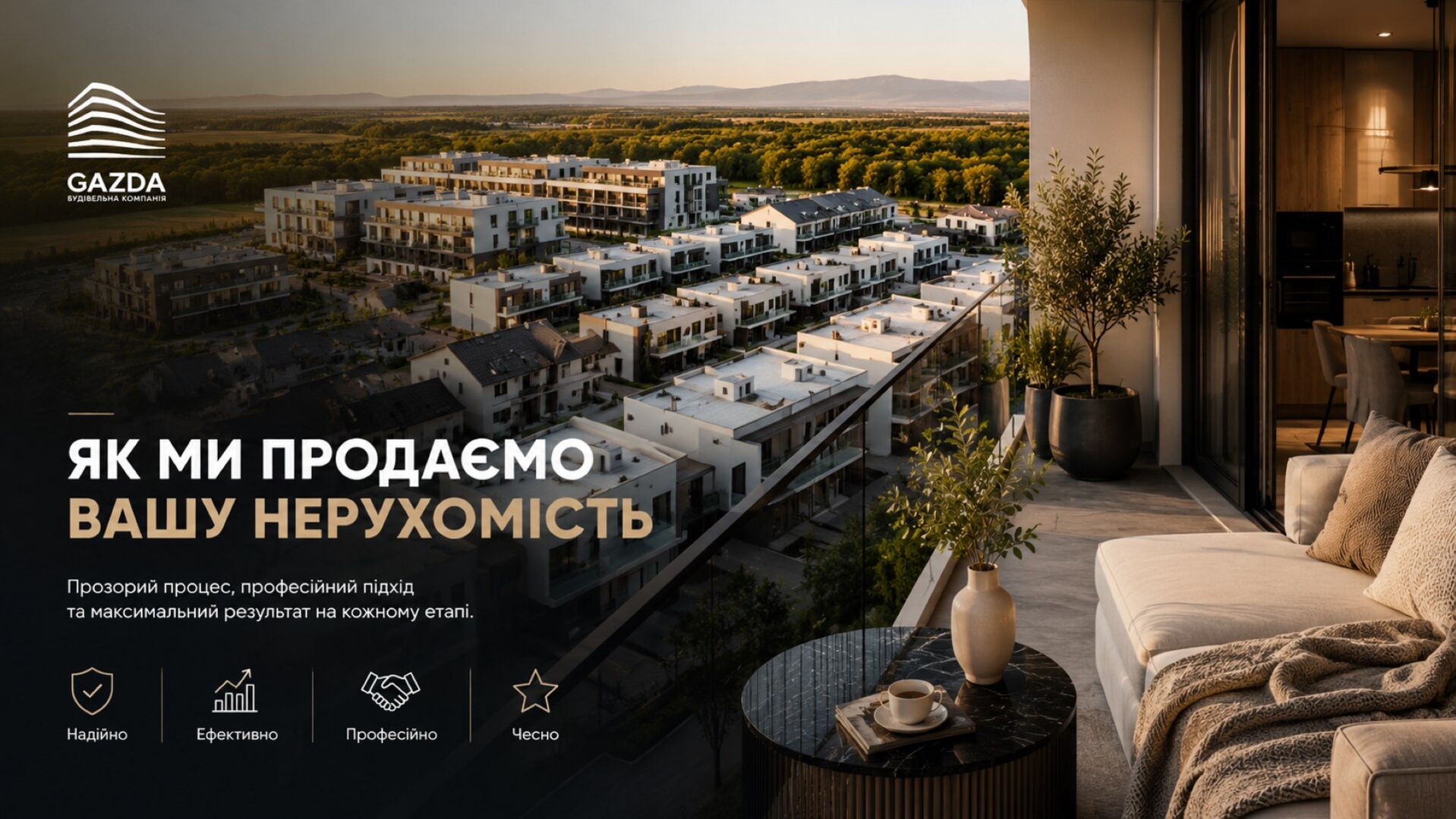 Перепродаж квартири від забудовника: чому власники обирають GAZDA замість десятків ріелторів